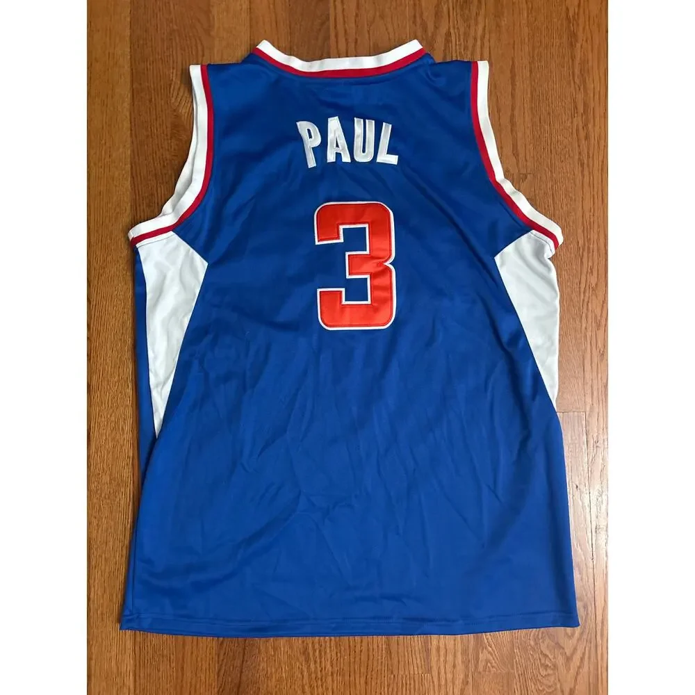 Adidas NBA Los Angeles Clippers Chris Paul 3 Swingman Jersey Blue Mens Large L+2